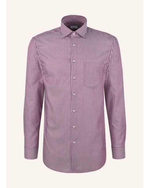 Seidensticker Business Hemd Regular Fit in Purple für Herren