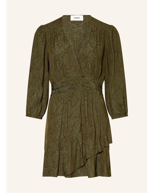 Ba&sh Green Kleid mit 3/4-Arm