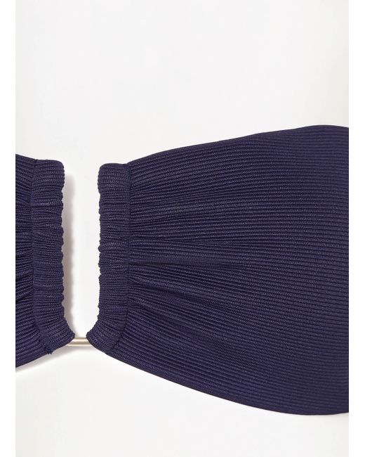 JETS Australia Blue Bandeau-Bikini-Top ISLA