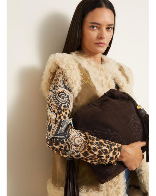 Etro Brown Beuteltasche