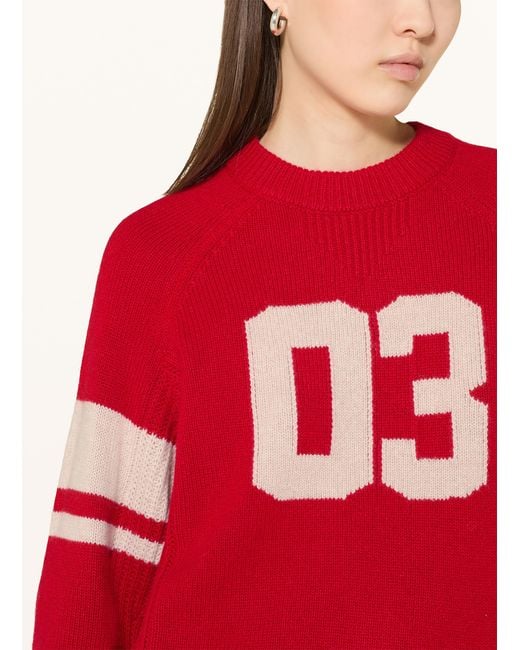 Ba&sh Red Cashmere-Pullover COBE