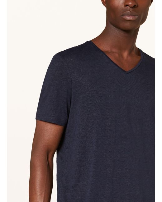 Olymp T-Shirt aus Leinen in Blue für Herren