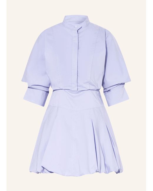 Jonathan Simkhai Purple Kleid EFFIE mit 3/4-Arm