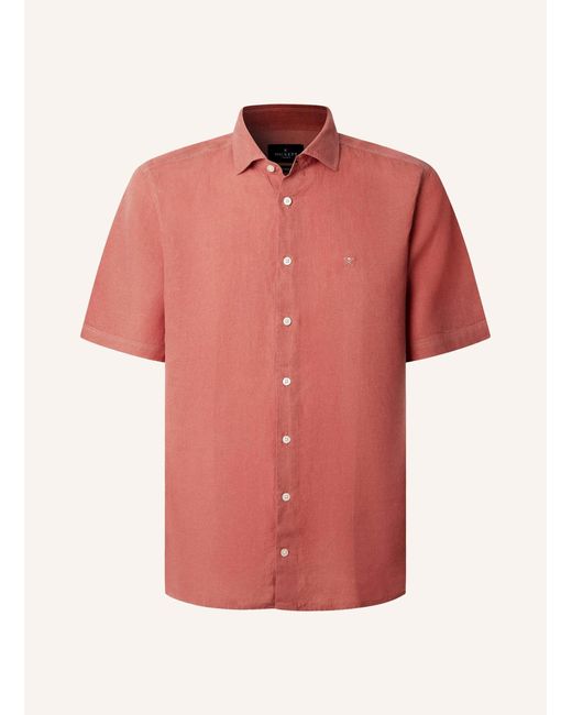 Hackett Freizeithemd GMD LINEN SS in Pink für Herren