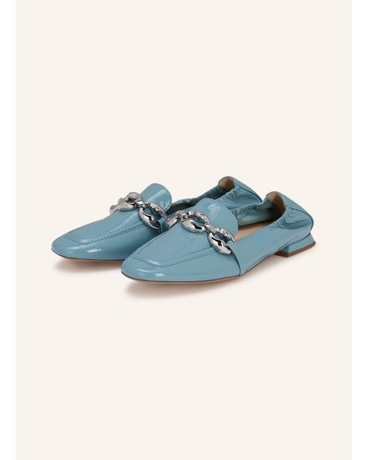 Högl Blue Lack-Loafer