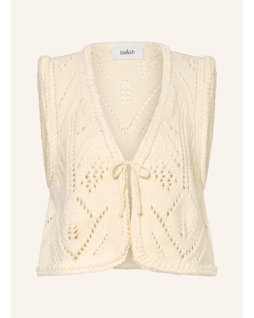 Ba&sh Natural Strickweste GILES