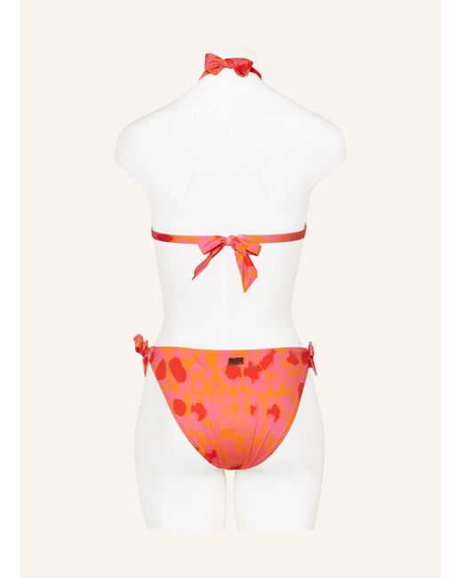 Vilebrequin Orange Triangel-Bikini-Hose NEW LEOPARD