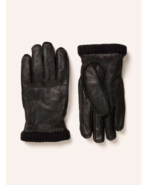 Hestra Lederhandschuhe in Black für Herren