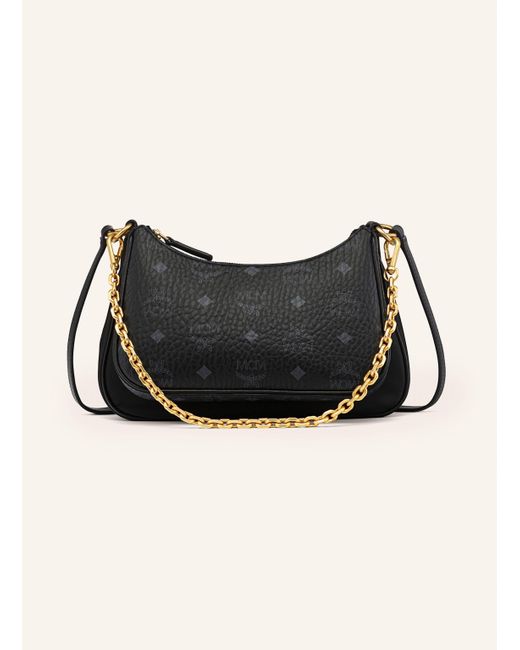 MCM Black Umhängetasche AREN DUO HOBO