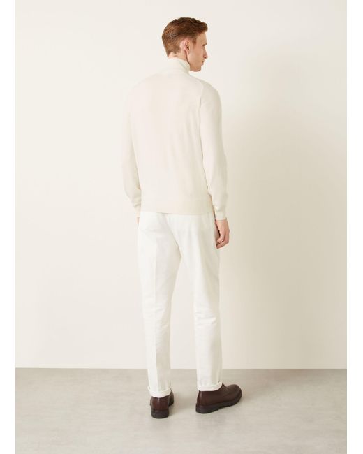 Brunello Cucinelli Cashmere-Pullover in Natural für Herren