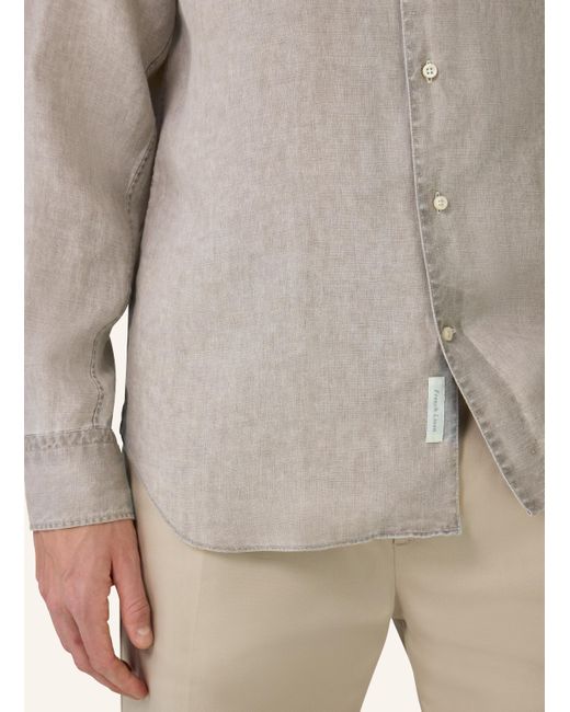 Boggi Leinenhemd Regular in White für Herren