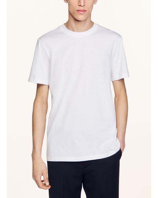 Sandro T-Shirt in White für Herren
