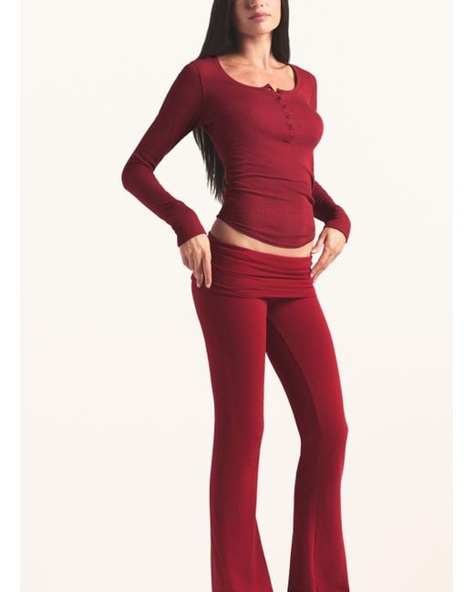 Skims Red Lounge-Hose COTTON JERSEY