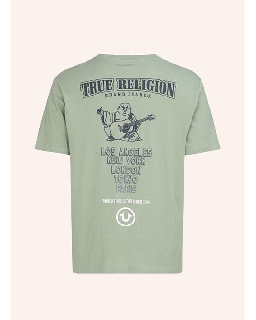 True Religion T-Shirt HIGH DENSITY in Green für Herren