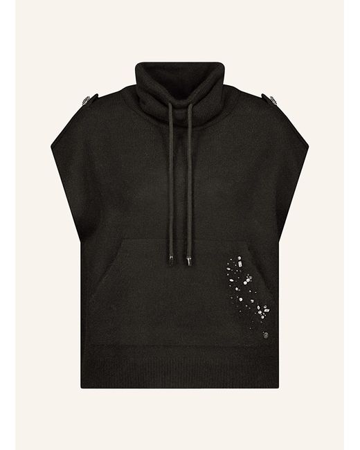 Monari Black Pullunder mit Schmucksteinen