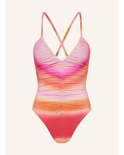 Seafolly Pink Badeanzug SPECTRUM mit Glitzergarn