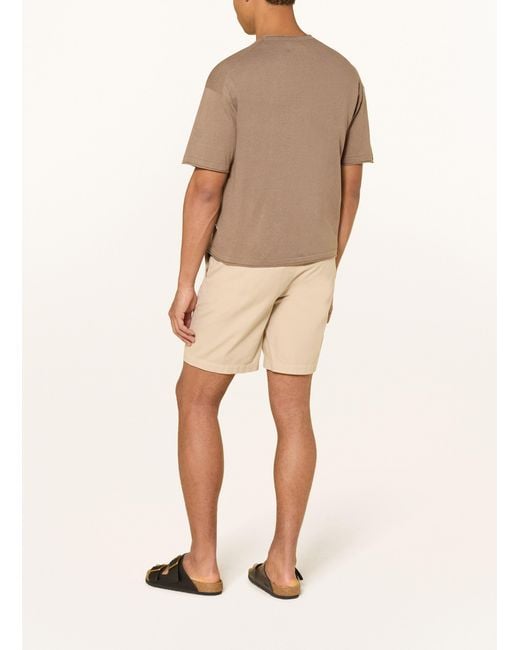 NN07 Strickshirt RYAN mit Leinen in Natural für Herren
