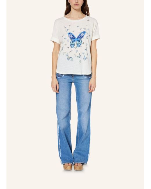 Gerard Darel White T-Shirt GEORGETTE