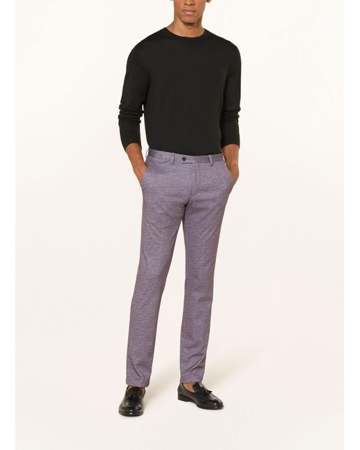 DIGEL Anzughose ANNO Slim Fit in Purple für Herren