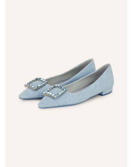 Festa Blue Ballerinas AMAIA mit Schmucksteinen