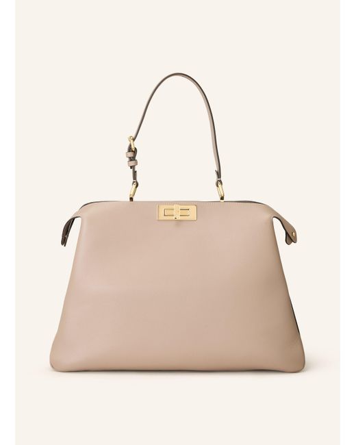 Fendi Natural Handtasche PEEKABOO SOFT LARGE