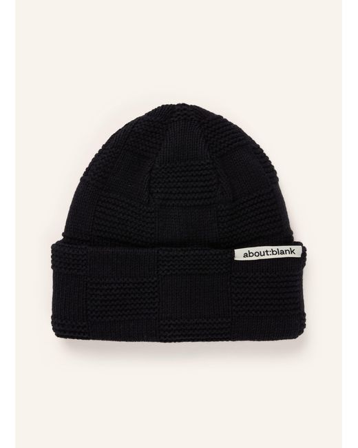 About Blank Mütze in Black für Herren