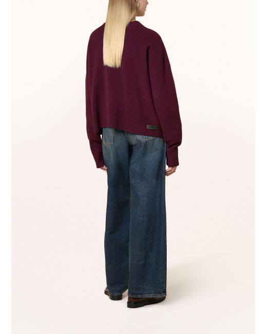Barbour Purple Oversized-Pullover