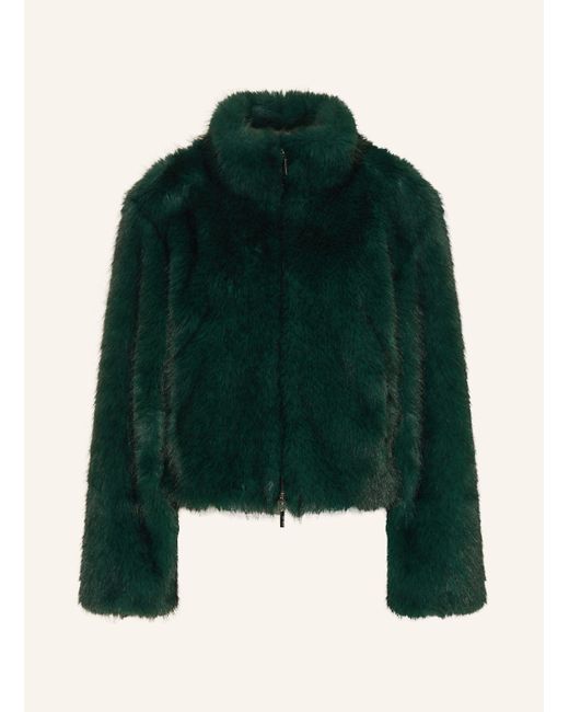 Marc Cain Green Kunstfell-Jacke