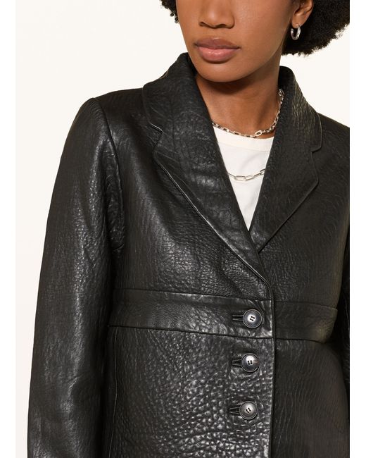 Ba&sh Black Lederjacke BORFEO
