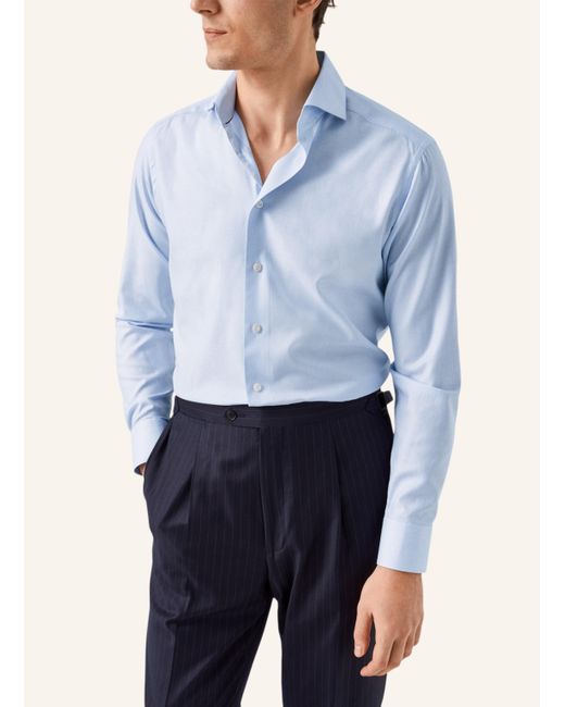 Eton of Sweden Slim fit Twill-Hemd in Blue für Herren