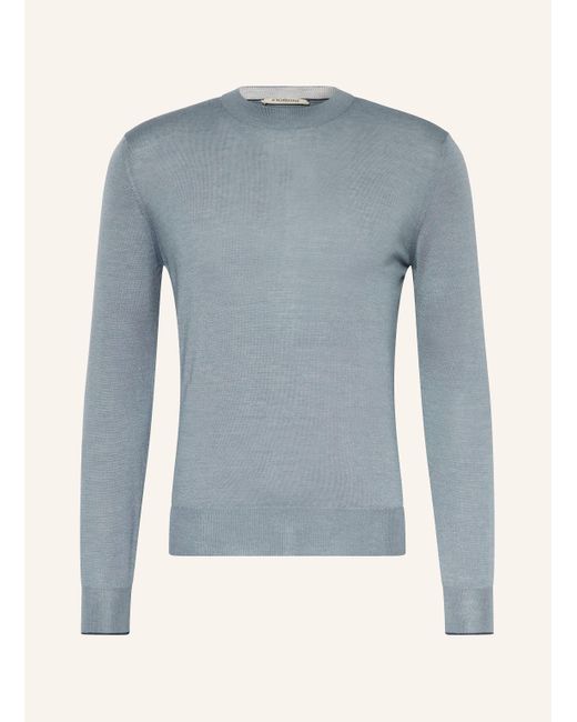 FIORONI CASHMERE Cashmere-Pullover mit Seide in Blue für Herren