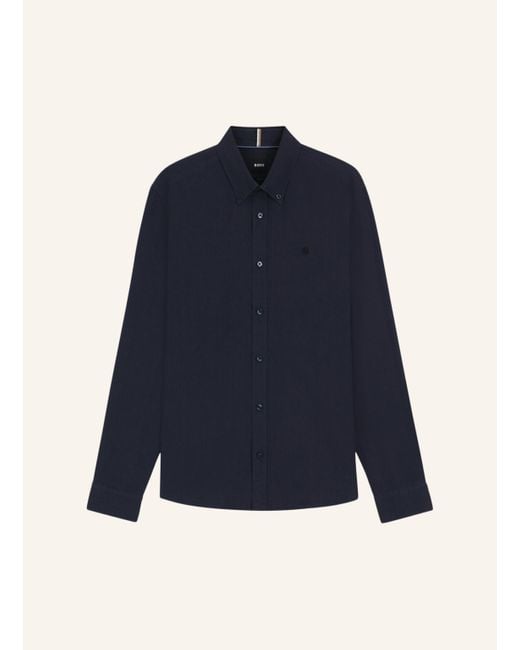 Boss Casual Hemd H-ROAN-BD-E-C1-253 Slim Fit in Blue für Herren