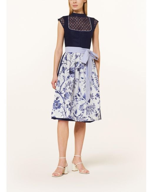 AlpenHERZ Blue Dirndlbluse LAILA