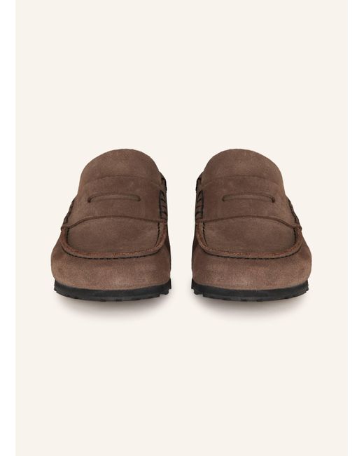 Birkenstock Brown Mules NAPLES WRAPPED