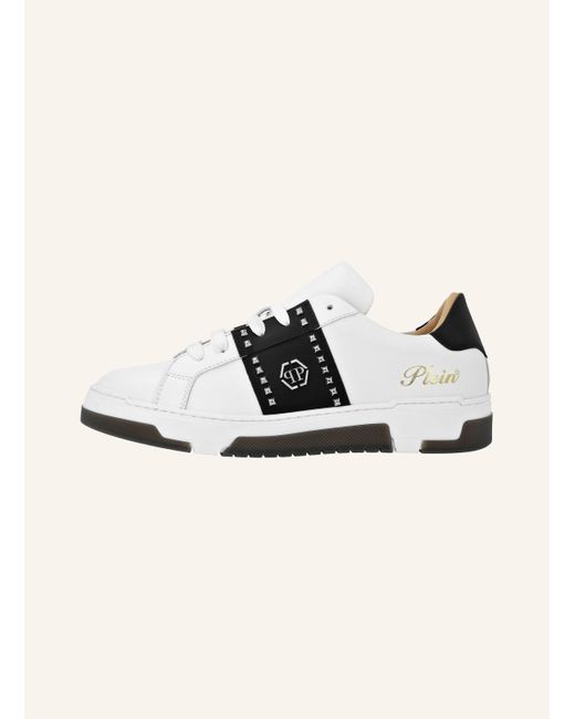 Philipp Plein Natural Low-Top Sneakers