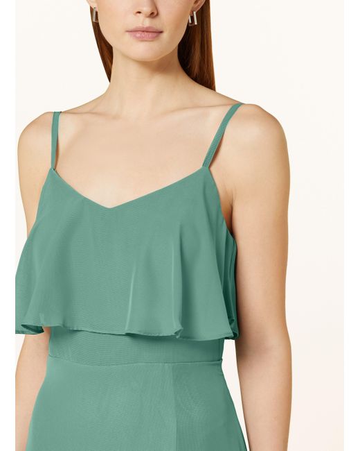 SUDDENLY Princess Green Abendkleid mit Volants