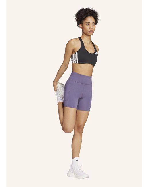 Adidas Purple OWN THE RUN KURZE LEGGINGS