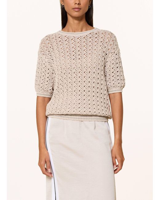MARC AUREL Natural Pullover mit Glitzergarn