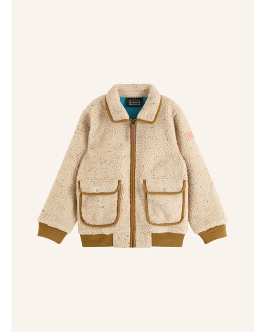 Scotch & Soda Teddyfell-Jacke in Natural für Herren