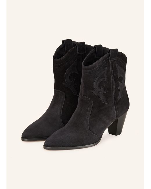 Ba&sh Black Cowboy Boots CASEY
