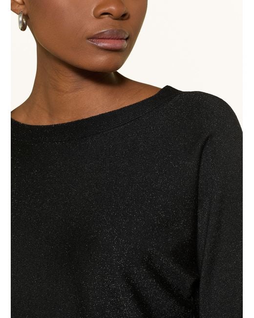 Comma, Black Pullover mit Glitzergarn