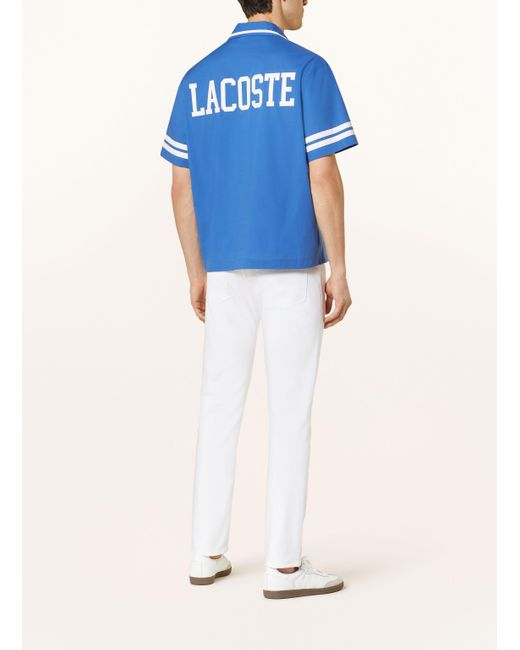 Lacoste Resorthemd Relaxed Fit in Blue für Herren