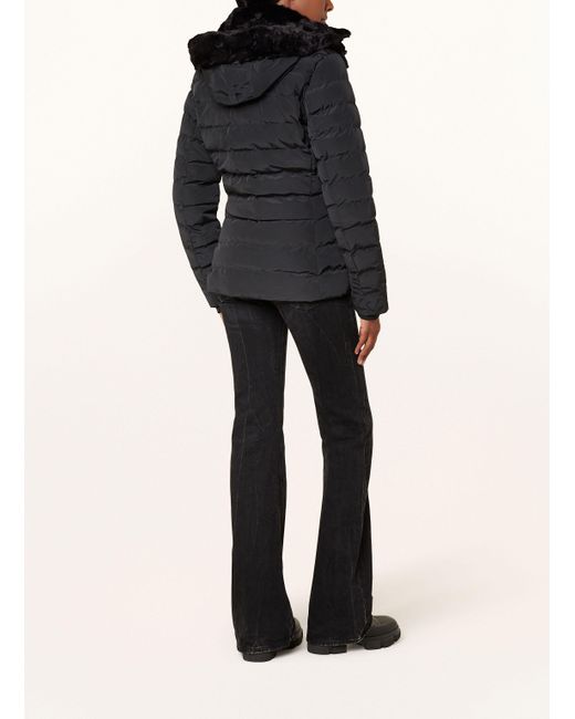 Wellensteyn Black Steppjacke SANTORIN SANT mit DUPONTTM SORONA®-Isolierung und abnehmbarem Kunstfell