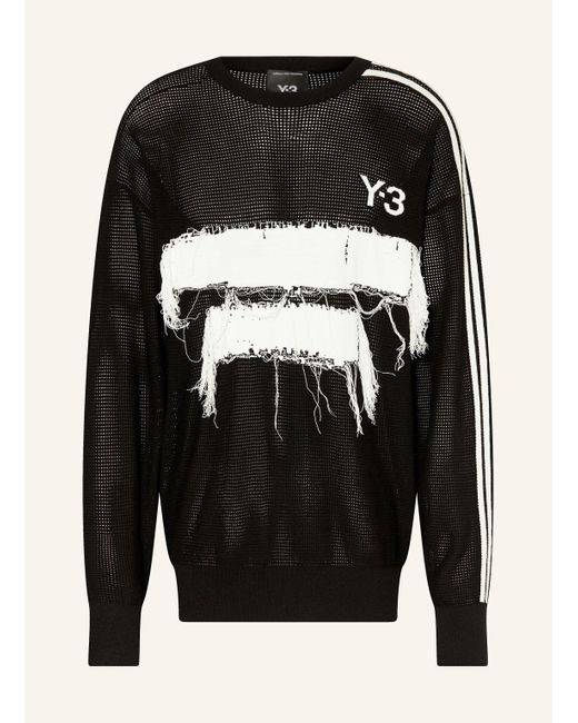 Y-3 Pullover GFX KNIT in Black für Herren