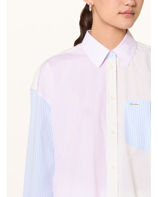 Guess Pink Oversized-Hemdbluse