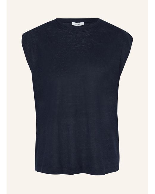 Reiss Blue Leinentop MARA