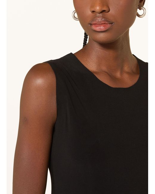 Norma Kamali Black Jerseykleid