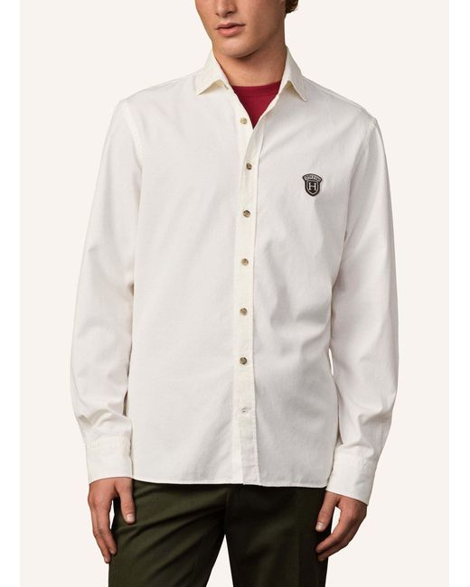 Hackett Freizeithemd HERITAGE TWILL in Natural für Herren