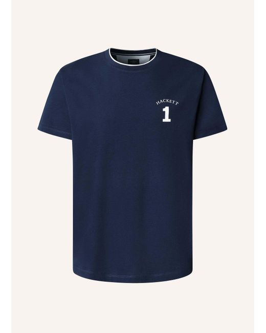 Hackett T-Shirt HERITAGE NUMBER TEE in Blue für Herren