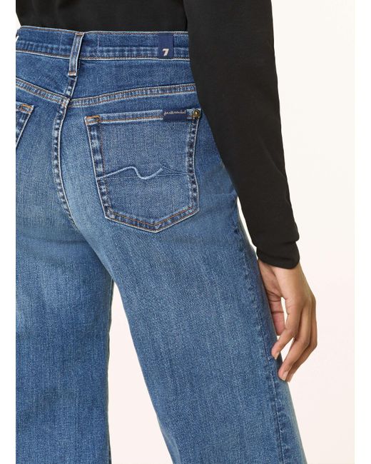 7 For All Mankind Blue Flared Jeans MODERN DOJO